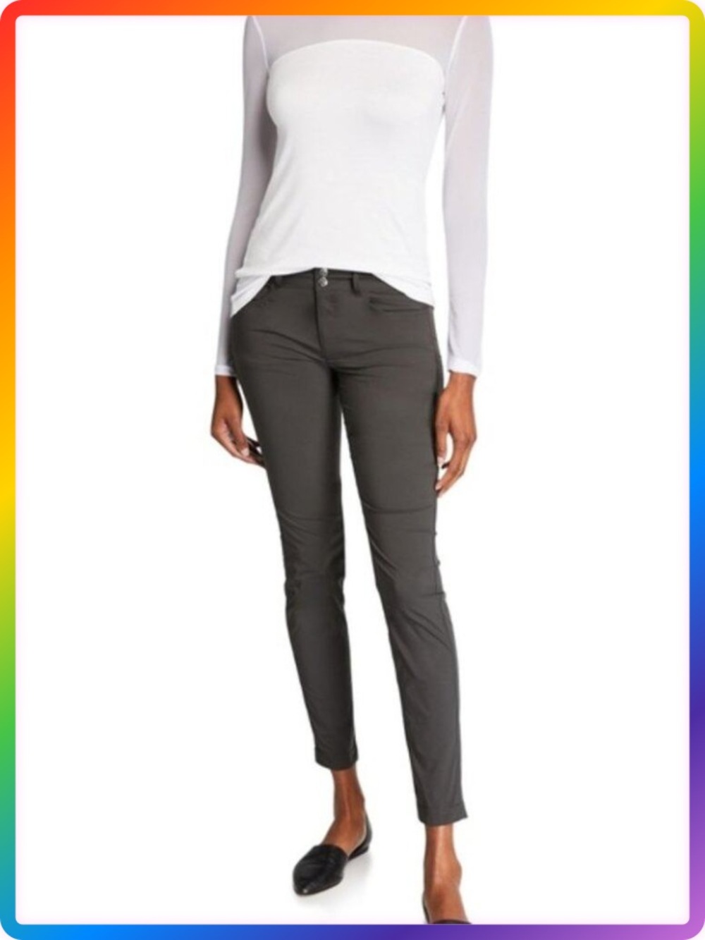Anatomie Luisa Skinny Travel Business Casual Pants SIZE M Gray 31x28 Stretch NWT